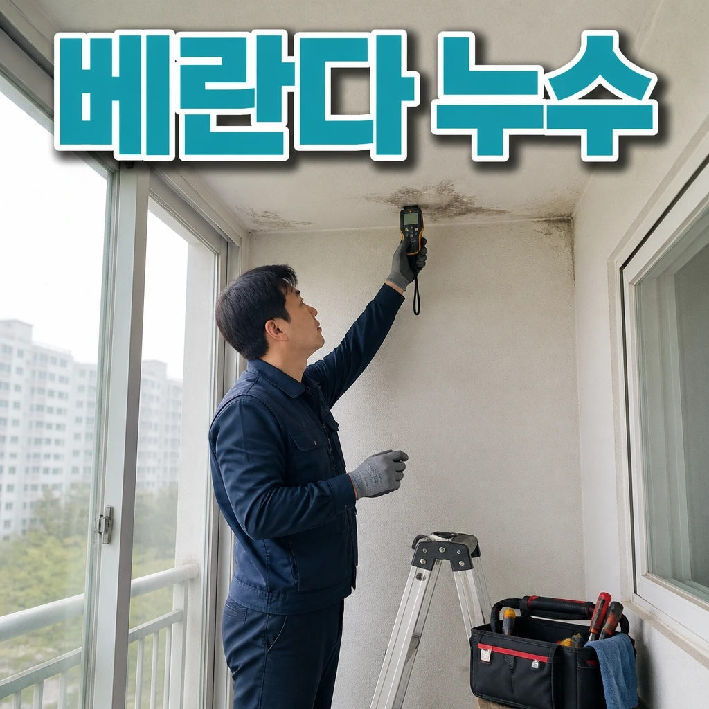인천광역시 배관누수상담 - 베란다누수 관련 상담 안내 이미지